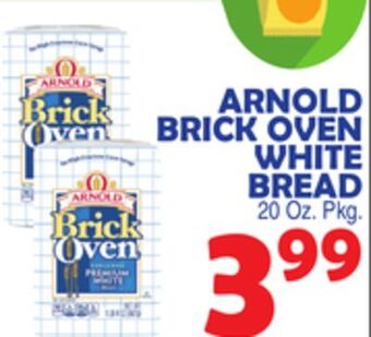 Bravo Supermarkets Arnold brick oven white bread offer