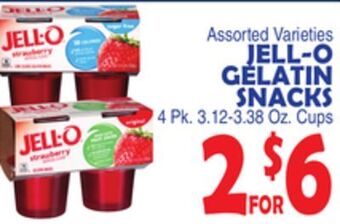Bravo Supermarkets Jell-o gelatin snacks offer