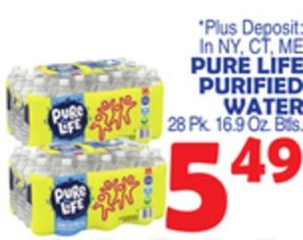Bravo Supermarkets Pure life purified water offer