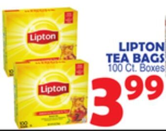 Bravo Supermarkets Lipton tea bags offer
