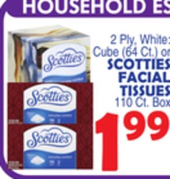 Bravo Supermarkets Scotties facial tissues 110 ct. box offer