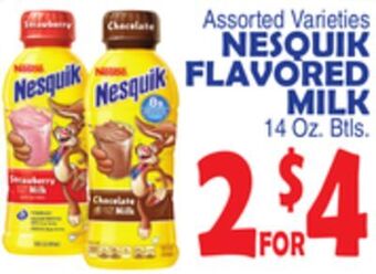 Bravo Supermarkets Nesquik flavored milk offer