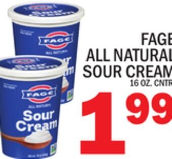 C Town Fage all natural sour cream offer