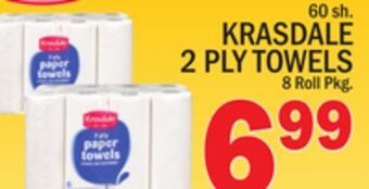 C Town Krasdale 2 ply towels offer