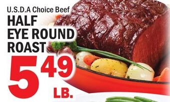 C Town Half eye round roast offer