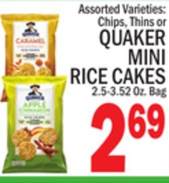 C Town Quaker mini rice cakes offer