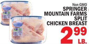 C Town Springer mountain farms split chicken breast offer