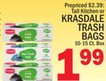 C Town Krasdale trash bags offer