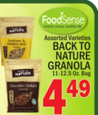 C Town Back to nature granola offer