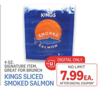 Kings Food Markets Kings sliced smoked salmon offer