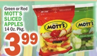 C Town Mott's sliced apples offer