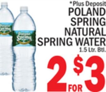 C Town Poland spring natural spring water offer