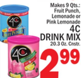 C Town 4c drink mix offer