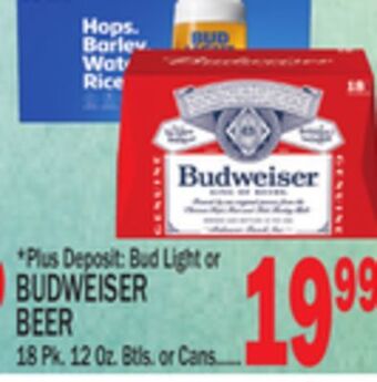 C Town Budweiser beer offer