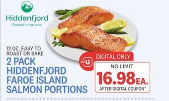 Kings Food Markets 2 pack hiddenfjord faroe island salmon portions offer