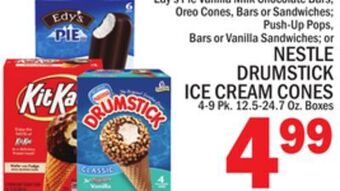 C Town Nestle drumstick ice cream cones 4-9 pk. 12.5-24.7 oz. boxes offer