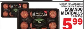 C Town Carando meatballs offer