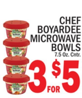 C Town Chef boyardee microwave bowls offer