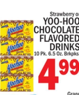 C Town Yoo-hoo chocolate flavored drinks offer