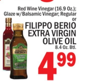 C Town Filippo berio extra virgin olive oil 8.4 oz. btl offer