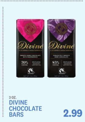 Kings Food Markets Divine chocolate bars offer