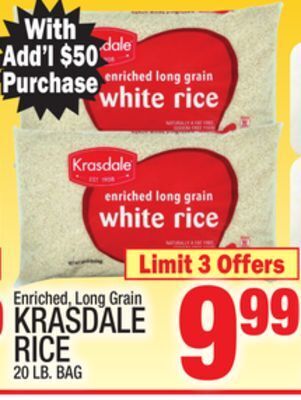 C Town Krasdale rice offer