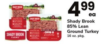 ACME Shady brook 85% lean ground turkey offer