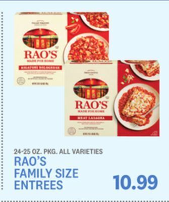 Kings Food Markets Rao's family size entrees offer
