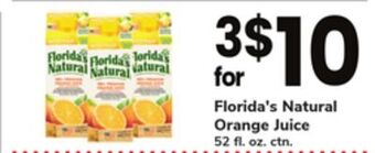 ACME Florida's natural orange juice offer