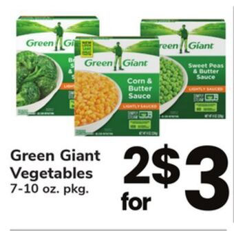 ACME Green giant vegetables offer