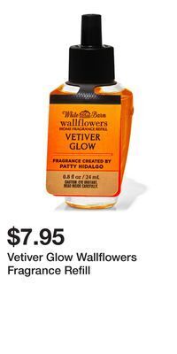 Bath & Body Works Vetiver glow wallflowers fragrance refill offer