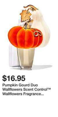 Bath & Body Works Pumpkin gourd duo wallflowers scent control wallflowers fragrance plug offer