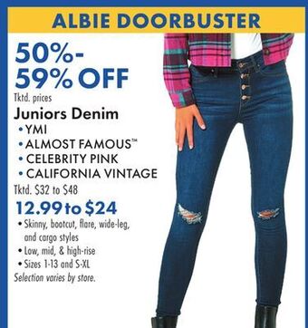 Boscov's Juniors denim offer