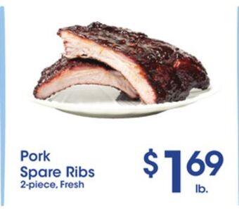Price Rite Pork spare ribs offer