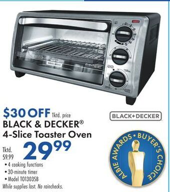 Boscov's Black & decker 4-slice toaster oven offer
