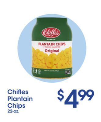 Price Rite Chifles plantain chips offer