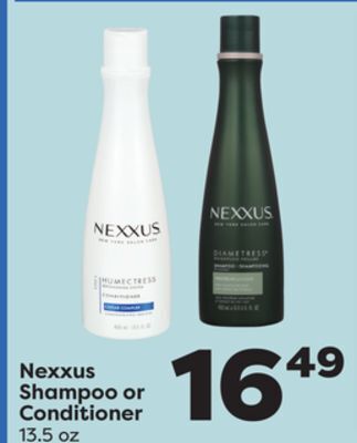 Weis Markets Nexxus shampoo or conditioner offer