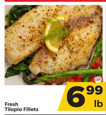 Weis Markets Fresh tilapia fillets offer