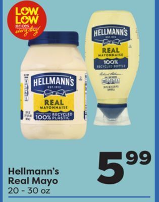 Weis Markets Hellmann's real mayo offer