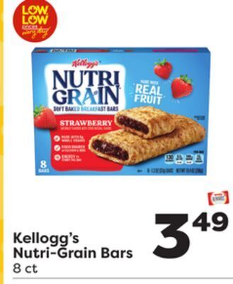 Weis Markets Kellogg's nutri-grain bars offer