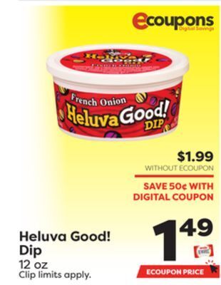 Weis Markets Heluva good! dip offer