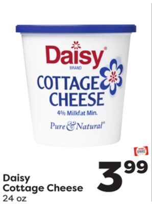 Weis Markets Daisy cottage cheese offer