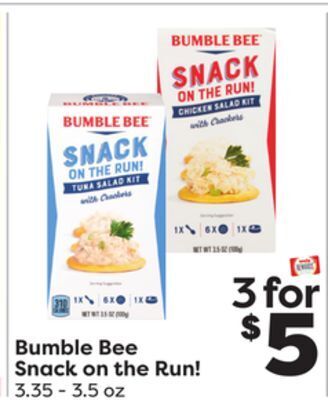 Weis Markets Bumble bee snack on the run! offer