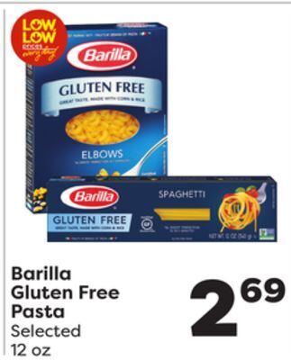 Weis Markets Barilla gluten free pasta offer