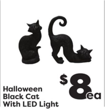 Weis Markets Halloween black cat with led light offer