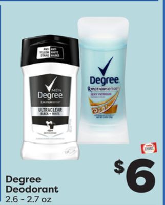 Weis Markets Degree deodorant offer