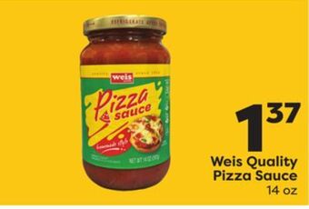 Weis Markets Weis quality pizza sauce offer