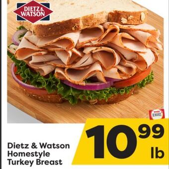 Weis Markets Dietz & watson homestyle turkey breast offer