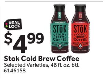 Stop&Shop Stok cold brew coffee offer