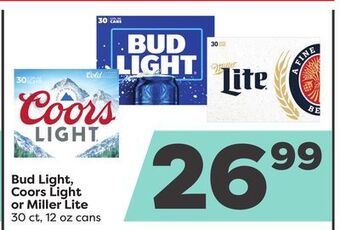 Weis Markets Bud light, coors light or miller lite offer